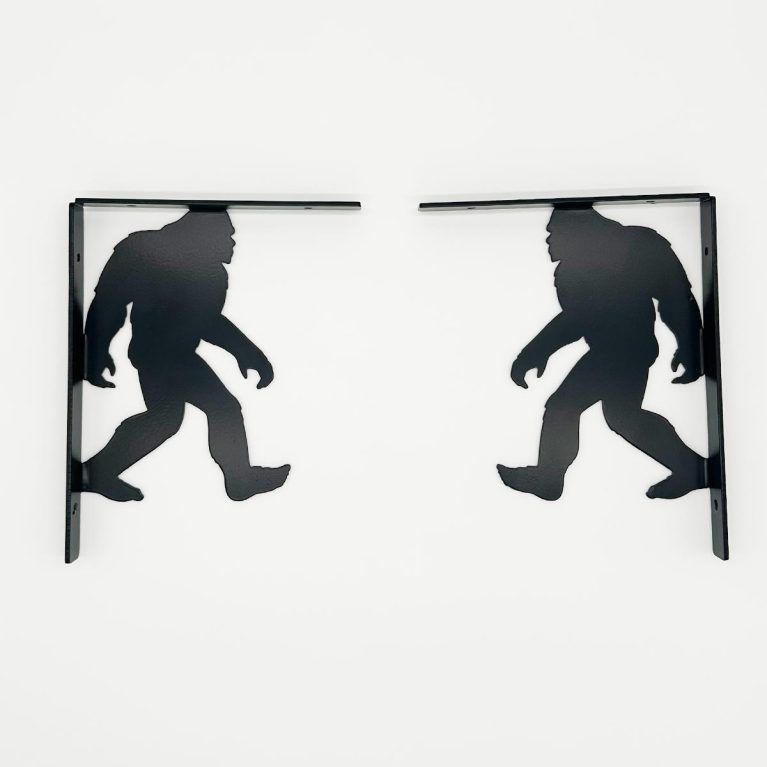 Bigfoot Shelf Brackets - Black Metal 8x10 - North Idaho Mercantile