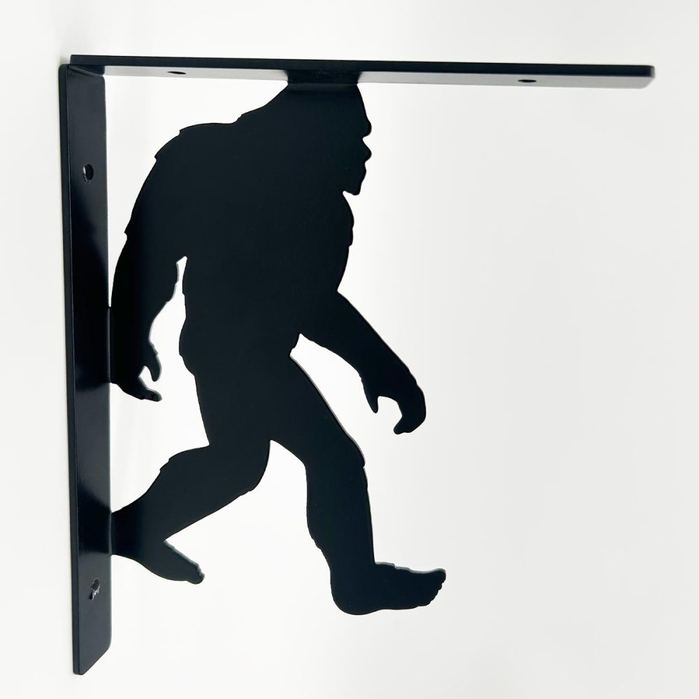 Bigfoot Shelf Brackets - Black Metal 8x10 - North Idaho Mercantile