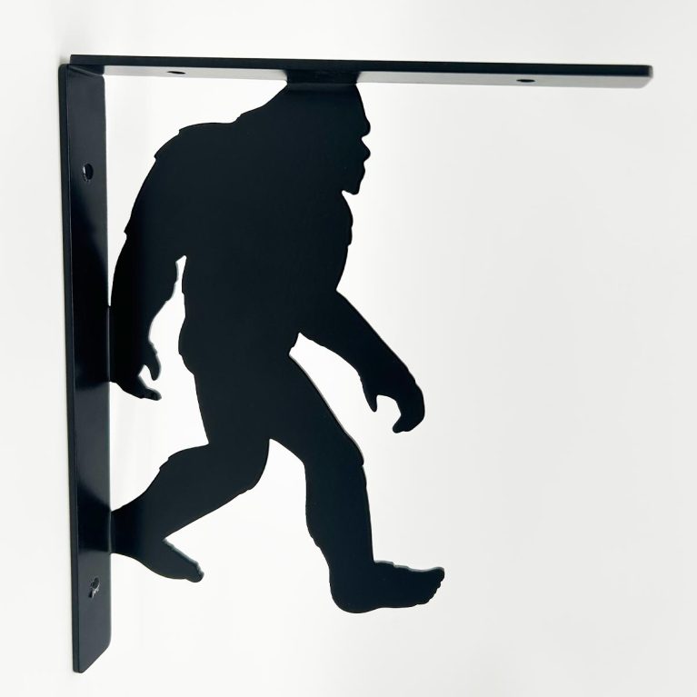Bigfoot Shelf Brackets - Black Metal 8x10 - North Idaho Mercantile