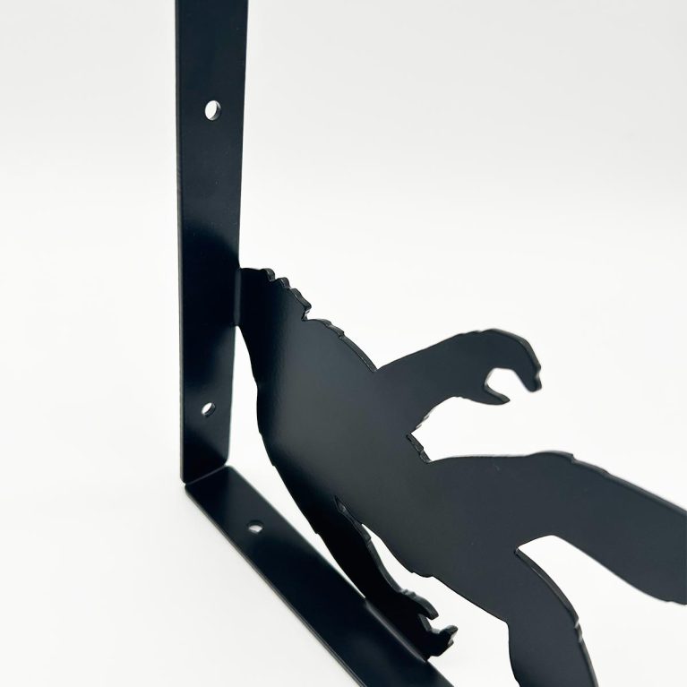 Bigfoot Shelf Brackets - Black Metal 8x10 - North Idaho Mercantile